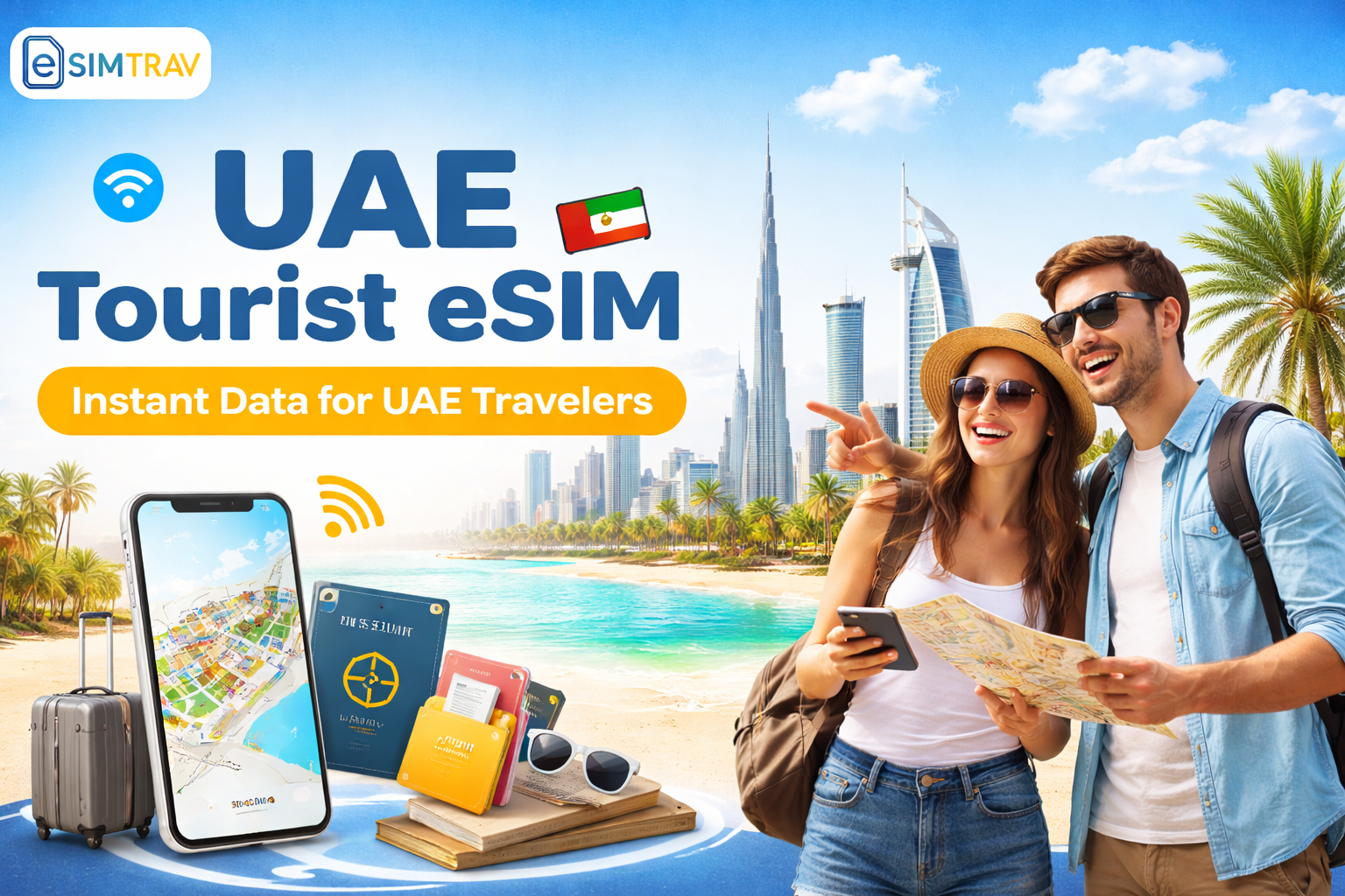 UAE Tourist eSIM | Instant Data for UAE Travelers – eSIMTRAV